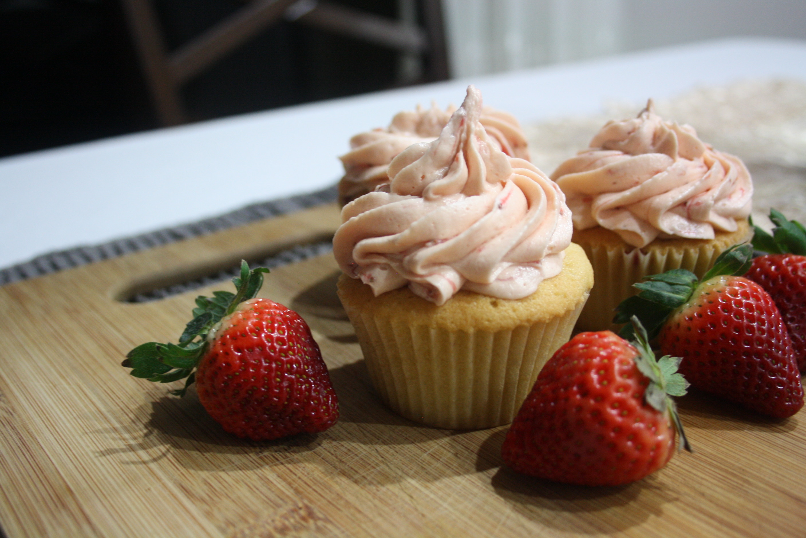Cupcakes de Fresa para los Fresas!