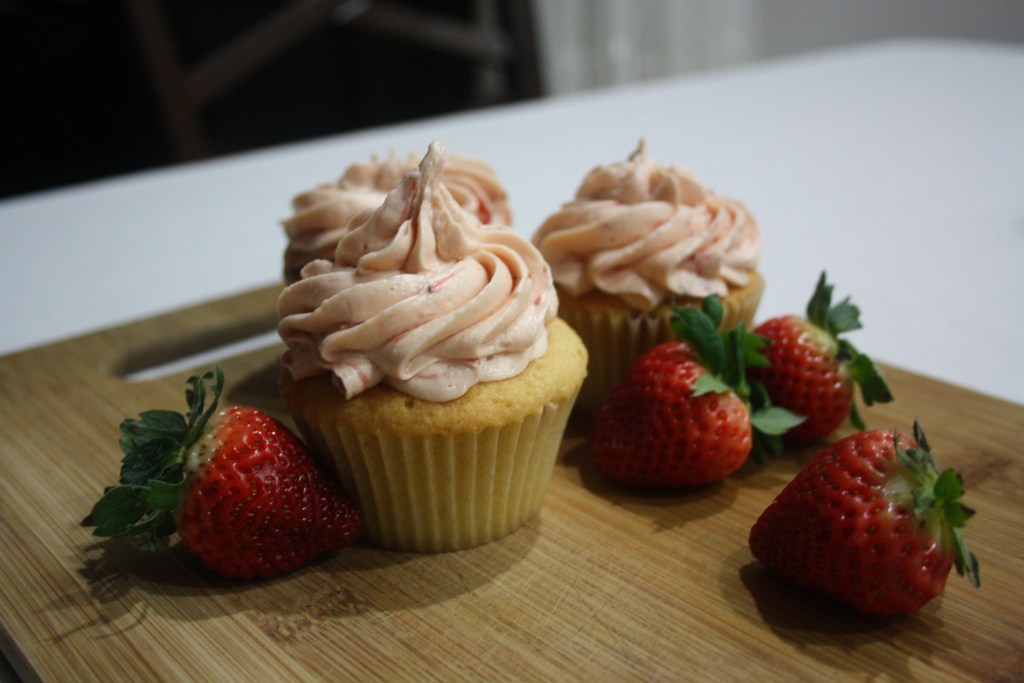 Cupcakes de fresa (¡para los&nbsp;fresas!)