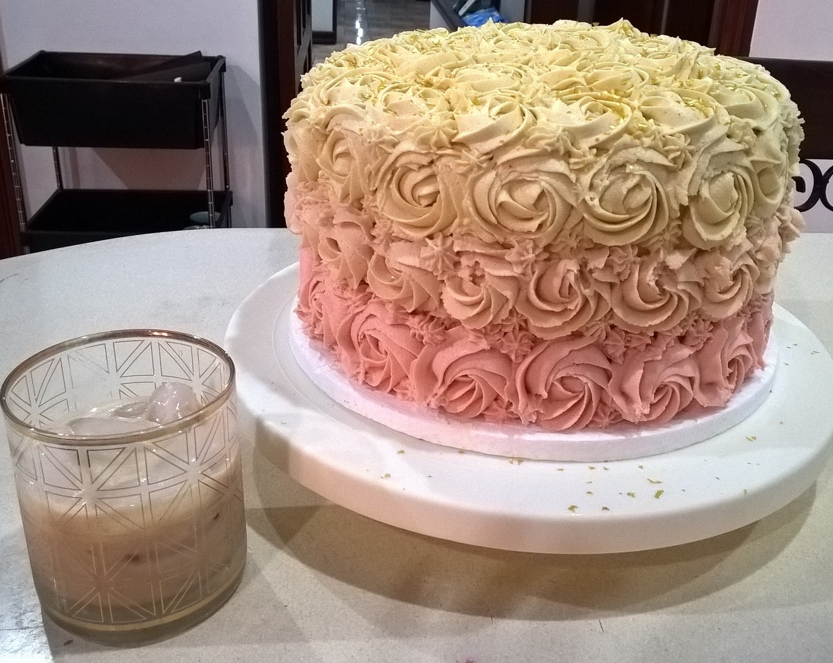 Queque de Baileys con un poco de Baileys para mi!